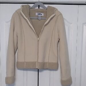 Old Navy Cream Jacket Soft Cozy Style